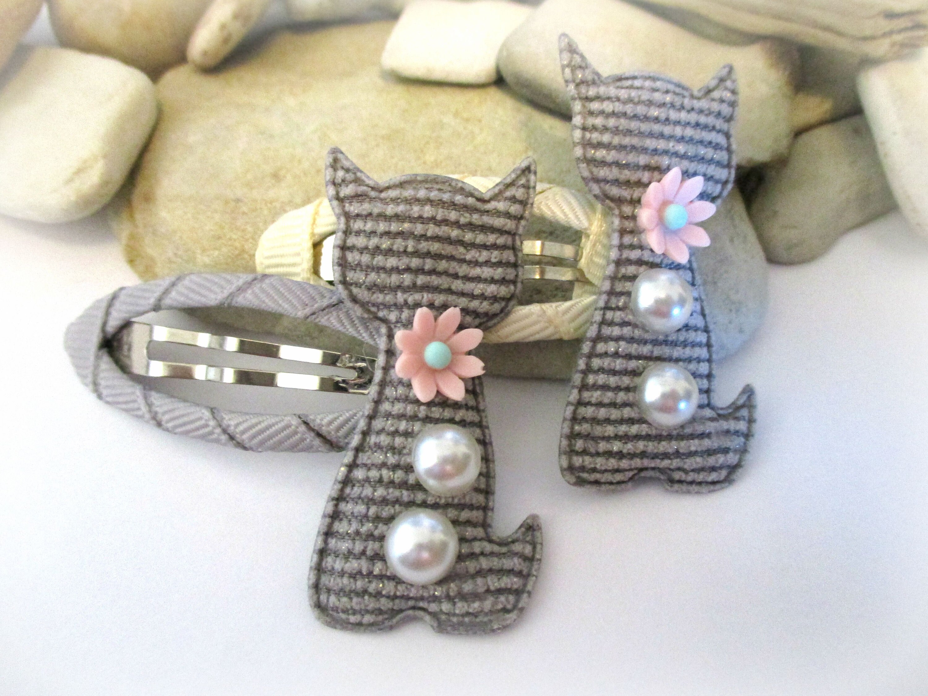 1 Pair Cat Hair Clips for Girls Toddlers Kids Children Women Etsy