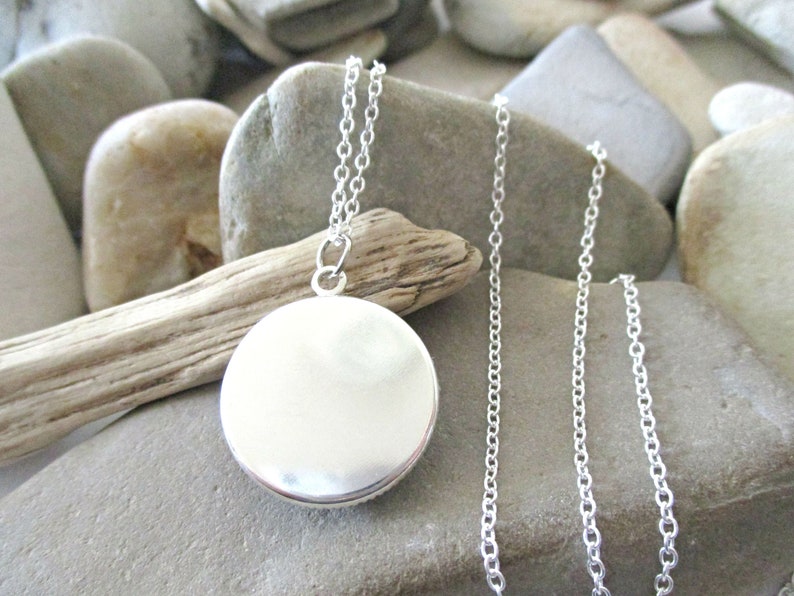 Whale Necklace Seascape Beach Ocean Art Print Picture Mom Mother and Baby Gifts Nature Sea Animals Sterling Silver Glass Dome Pendant