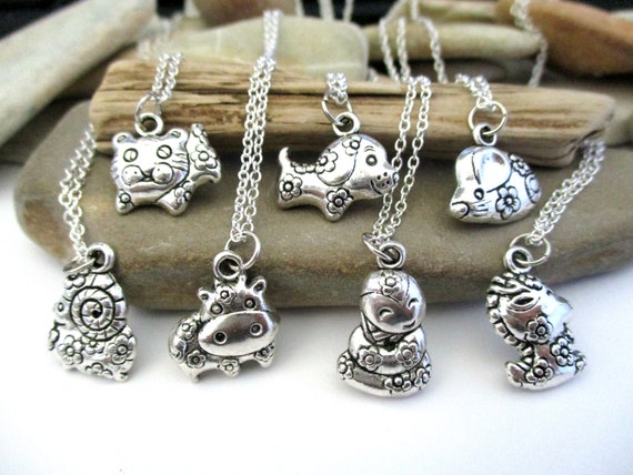 Chinese Zodiac Necklace | Sterling Silver Chain, 12 Animal Charms