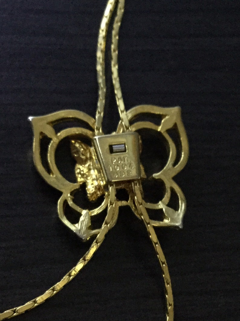 Butterfly slider necklace