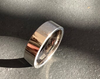 Titanium wedding ring