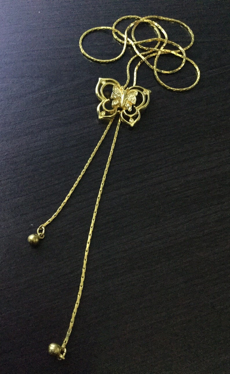 Butterfly slider necklace