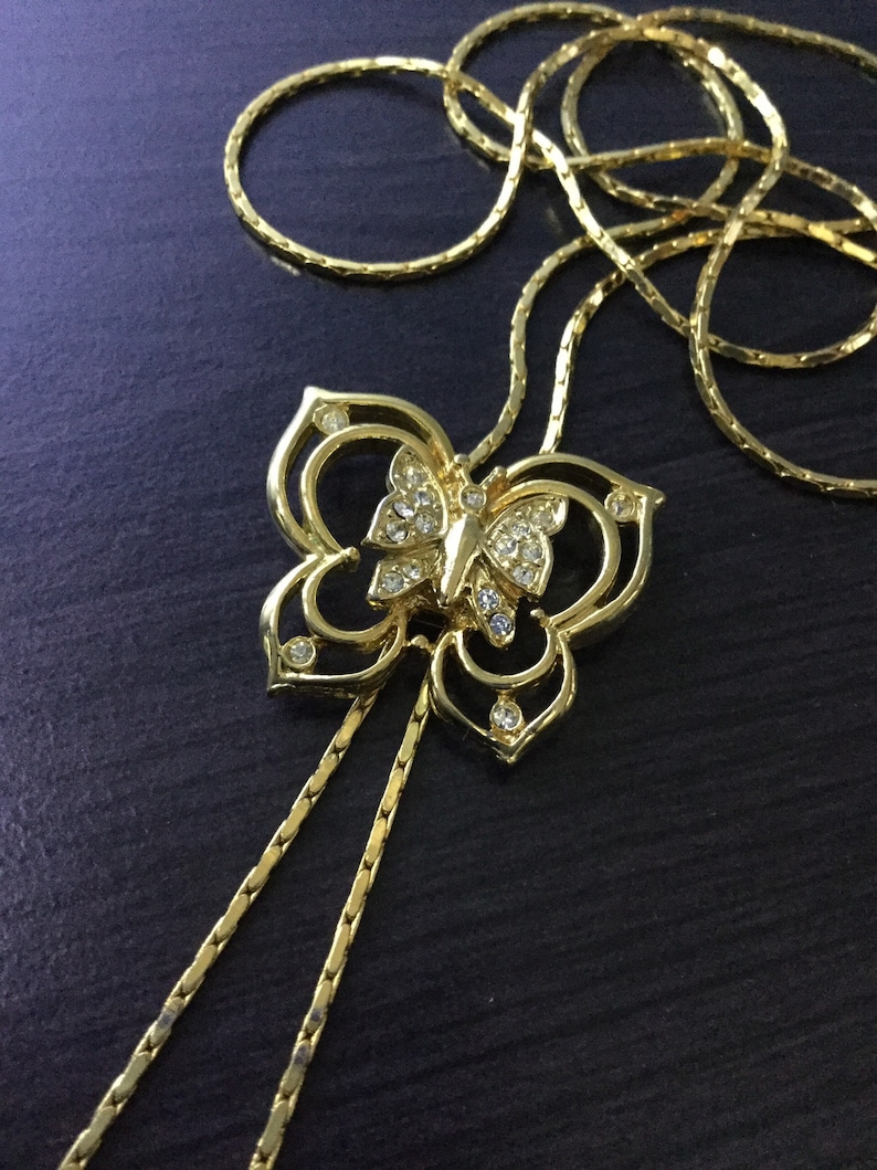 Butterfly slider necklace