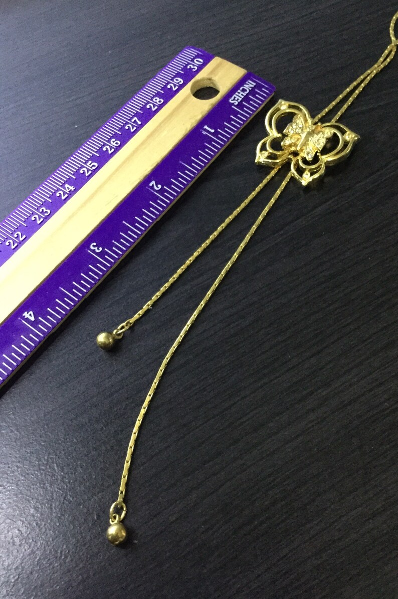 Butterfly slider necklace