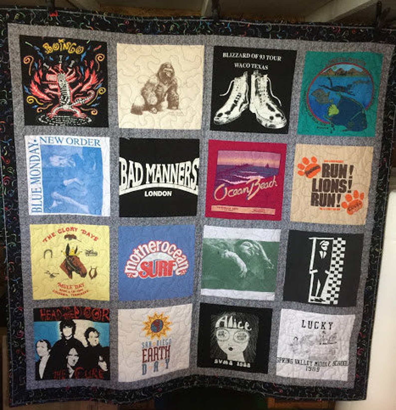 Tshirt Quilt T Shirt Blanket Custom Blanket Quilt Out of Etsy