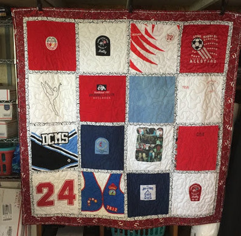 high school memory college custom t shirt blanket Tee shirt quilt fraternity graduation sorority free shipping