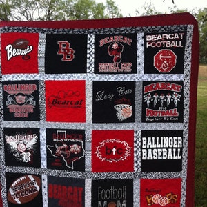 Tshirt Quilt Custom, t-shirt blanket - Many sizes available - Free shipping