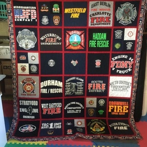 T-shirt Quilt - memory quilt - blanket - graduation - high school - college - sorority - fraternity - free shipping