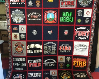 T-shirt Quilt - memory quilt - blanket - graduation - high school - college - sorority - fraternity - free shipping
