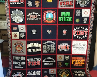 T-shirt Quilt - memory quilt - blanket - graduation - high school - college - sorority - fraternity - free shipping