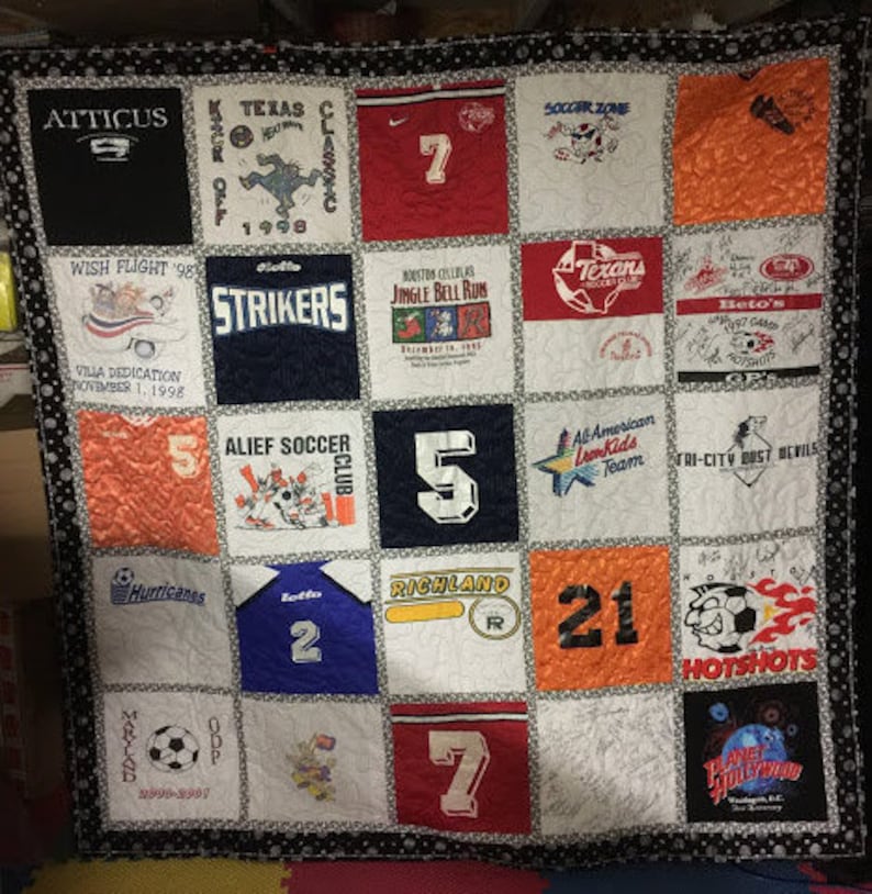 Tshirt Blanket Memory Blanket Custom Quilt Memory Quilt Etsy