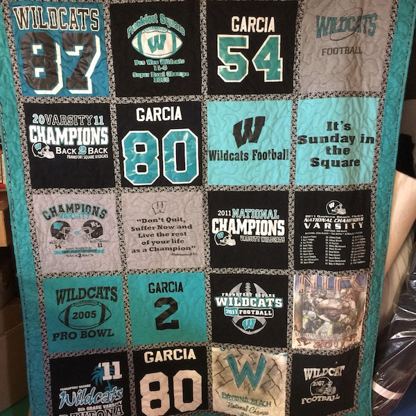 Tshirt Quilt Custom, t-shirt blanket - Many sizes available - Free shipping