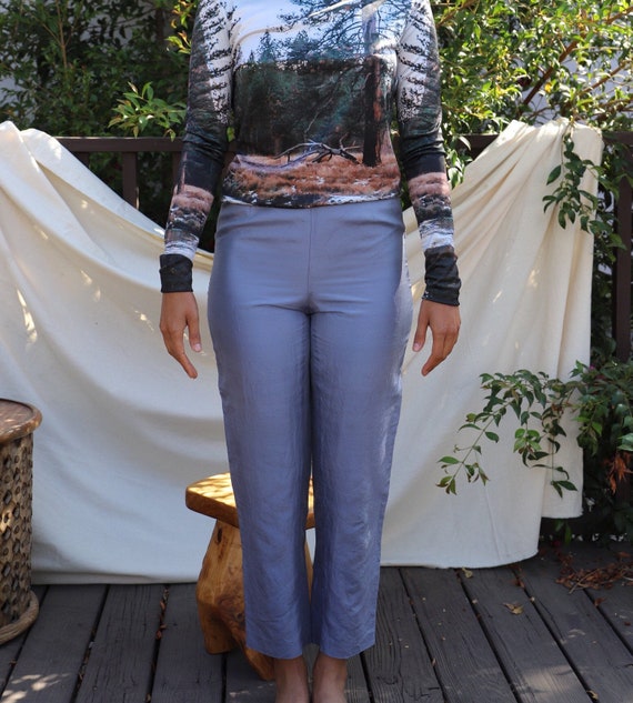 Vintage Style Trousers | Pedal Pushers | Lavender