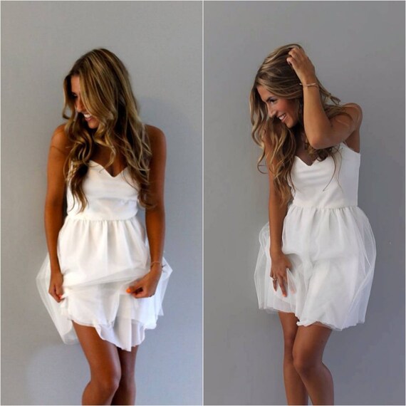 Short Wedding Dress Etsy