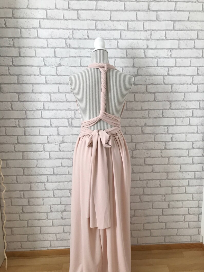 Blush Bridesmaids Dress Infinity Dress Bridesmaids Infinity dress Multi Dress Bridesmaids Wrap Dress Bridesmaids Convertible Dress