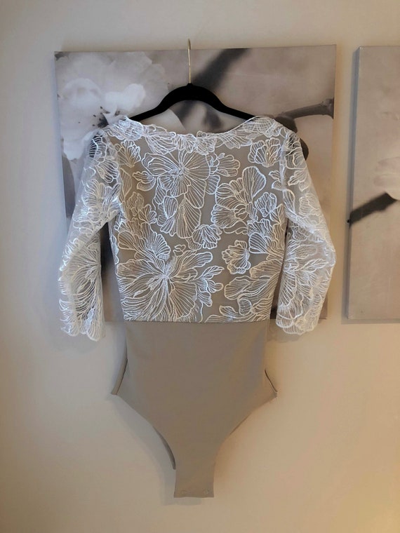bridal bodysuit long sleeve