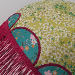 Dome-shaped suspension in Japanese paper with fringe Paula. image 5