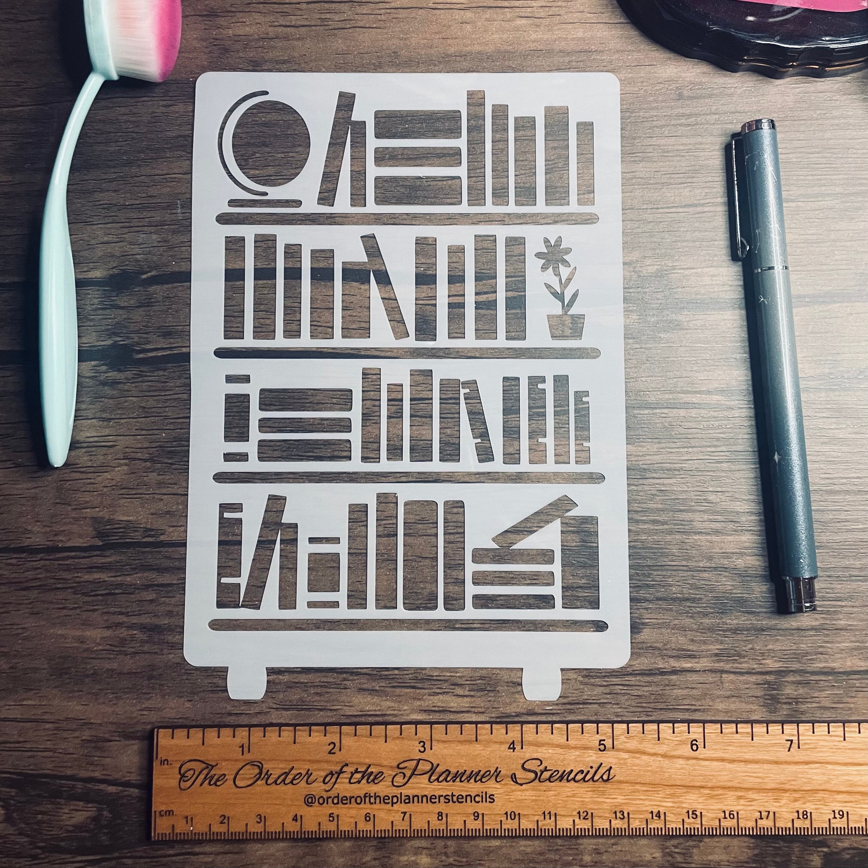 Journal Stencil Bookmark Habit Tracking Shapes Stencil 