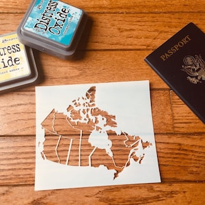Canada Map Stencil-map, canadian provinces stencil, planner stencil, travel