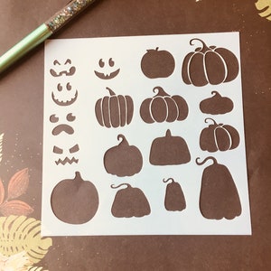 Jack O Lantern & Pumpkin Planner/Bullet Journal/Art Journal/Inking Stencil