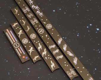 Star Wars Armada Compatible Acrylic Gaming Colour Printed Templates. Movement Templates
