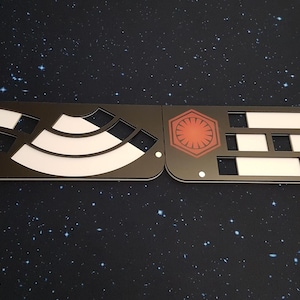 Star Wars X-Wing Compatible V2 Acrylic Colour Print Split Gaming Movement Tray Only