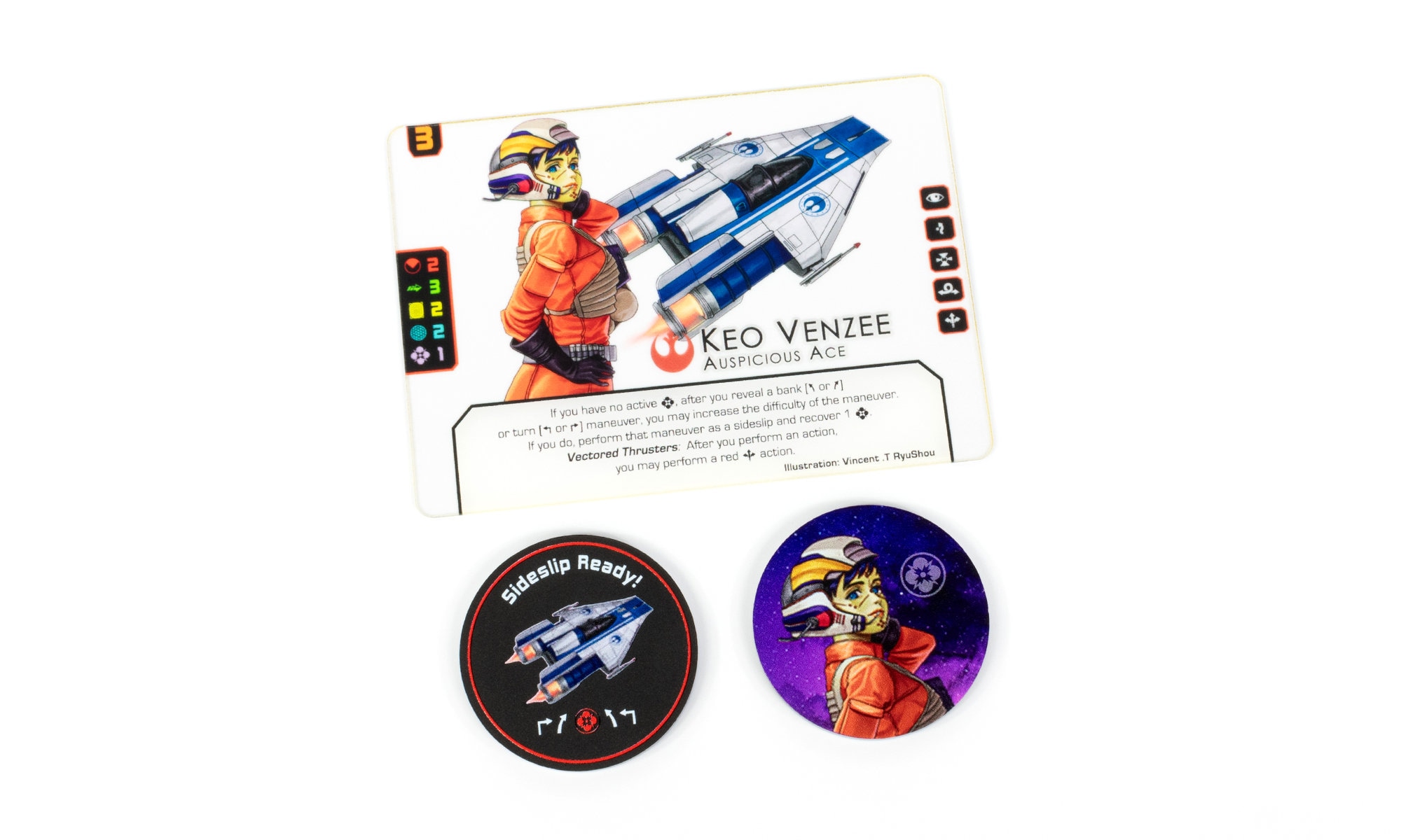 Star Wars X-wing Alt Art Card and Token Set. Keo Venzee - Etsy