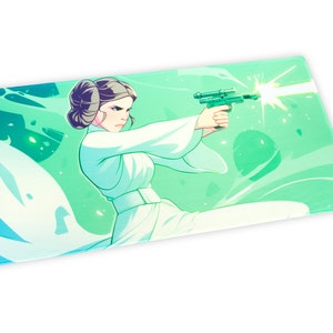Tapete de jogo para Star Wars Unlimited TCG - Princesa Leia - Com ou sem zonas