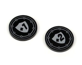 1 X Oversized - War and Peace Token (double Sided) for Flesh and
