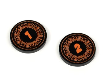 1 X Oversized - War and Peace Token (double Sided) for Flesh and