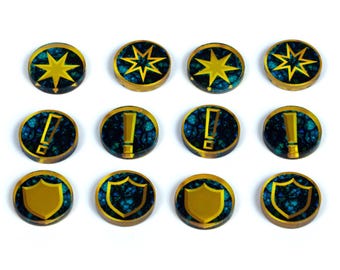 Compatibile con Warcrow. Set di gettoni