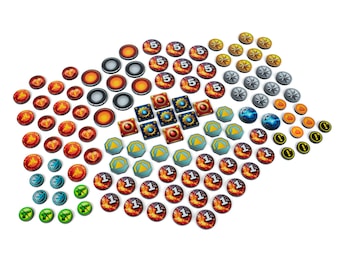 Shatterpoint Compatible Acrylic Gaming Starter Token Set.