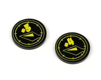 1 X Oversized - War and Peace Token (double Sided) for Flesh and