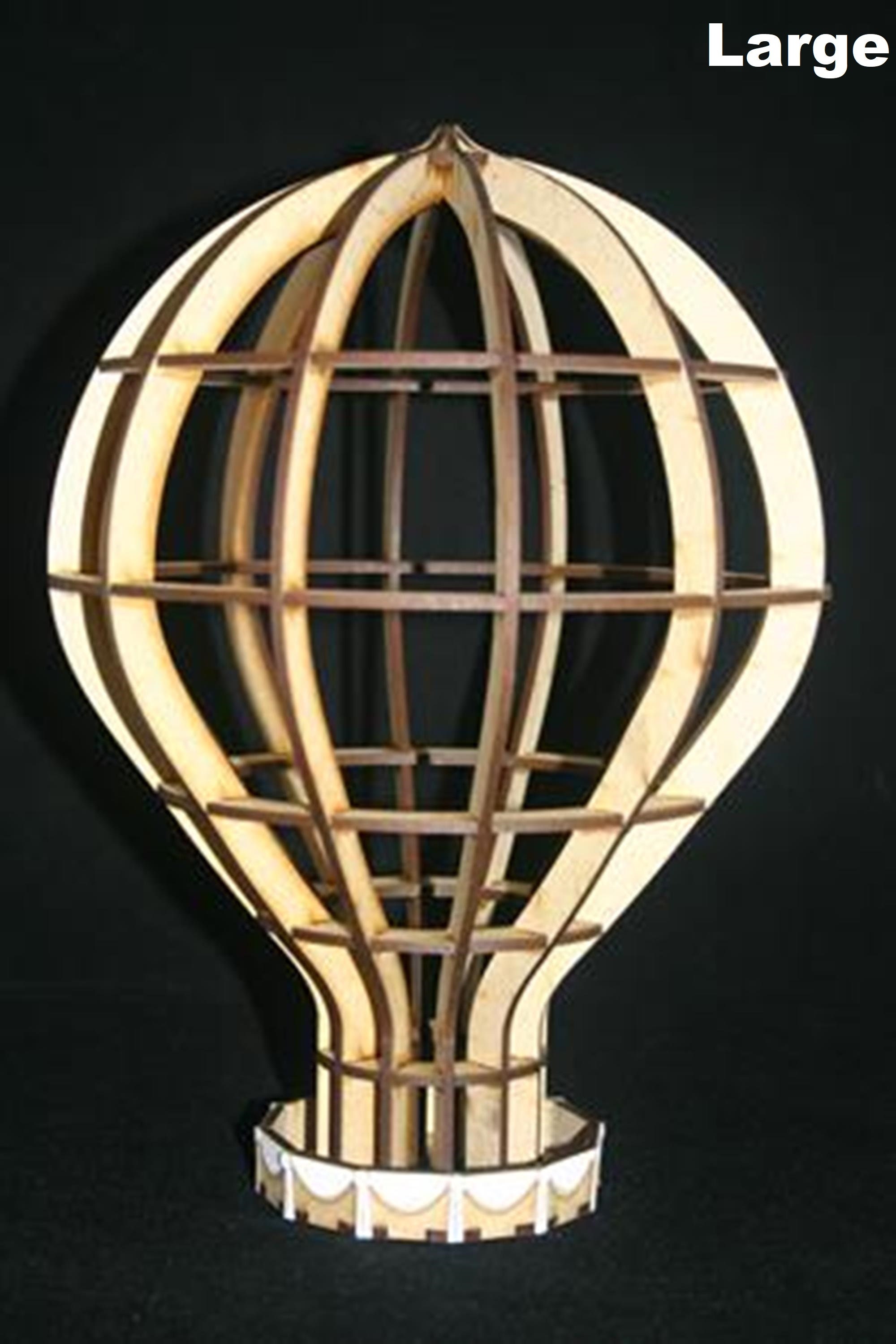 Laser Cut MDF Hot Air Balloon Model Kit. Various Sizes Etsy UK