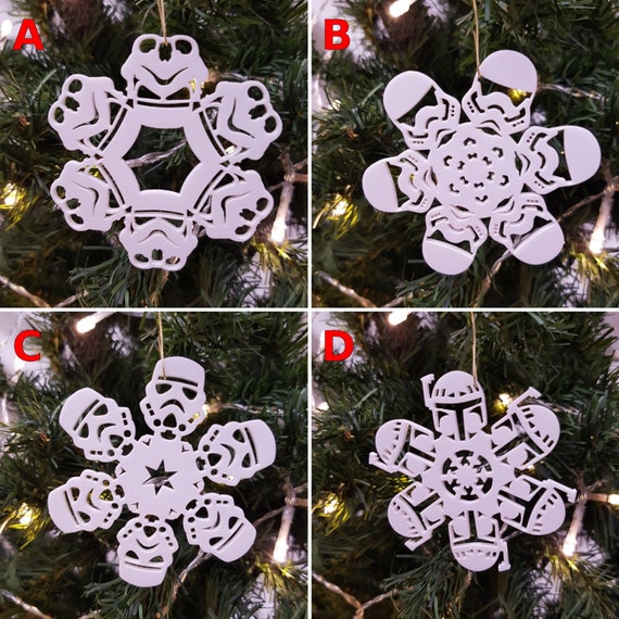 Christmas Displays. expanded polystyrene snowflakes.