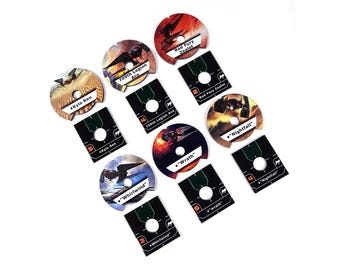 Esferas y placas base para naves compatibles con X-Wing de Star Wars. Pilotos Tie-Wi Whisper.