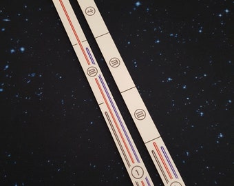 Star Wars Armada Compatible Acrylic Colour Printed Gaming Templates. Range Templates.
