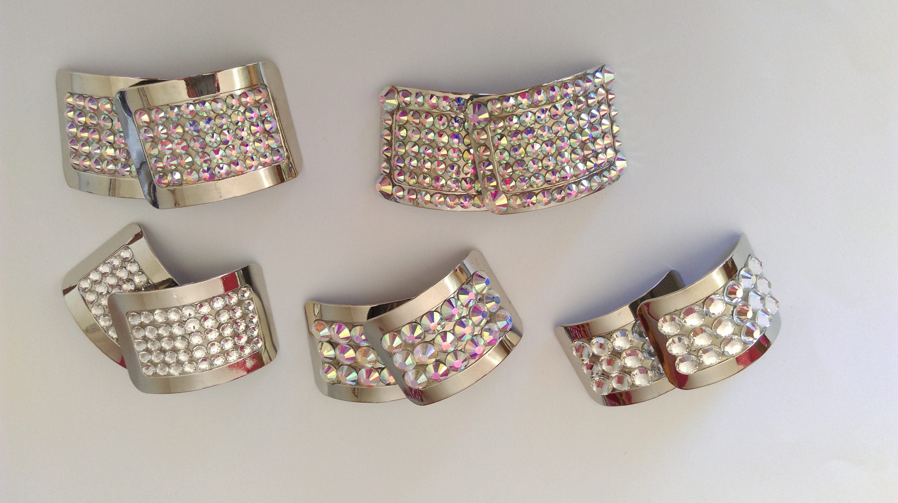 rhinestone shoe buckles