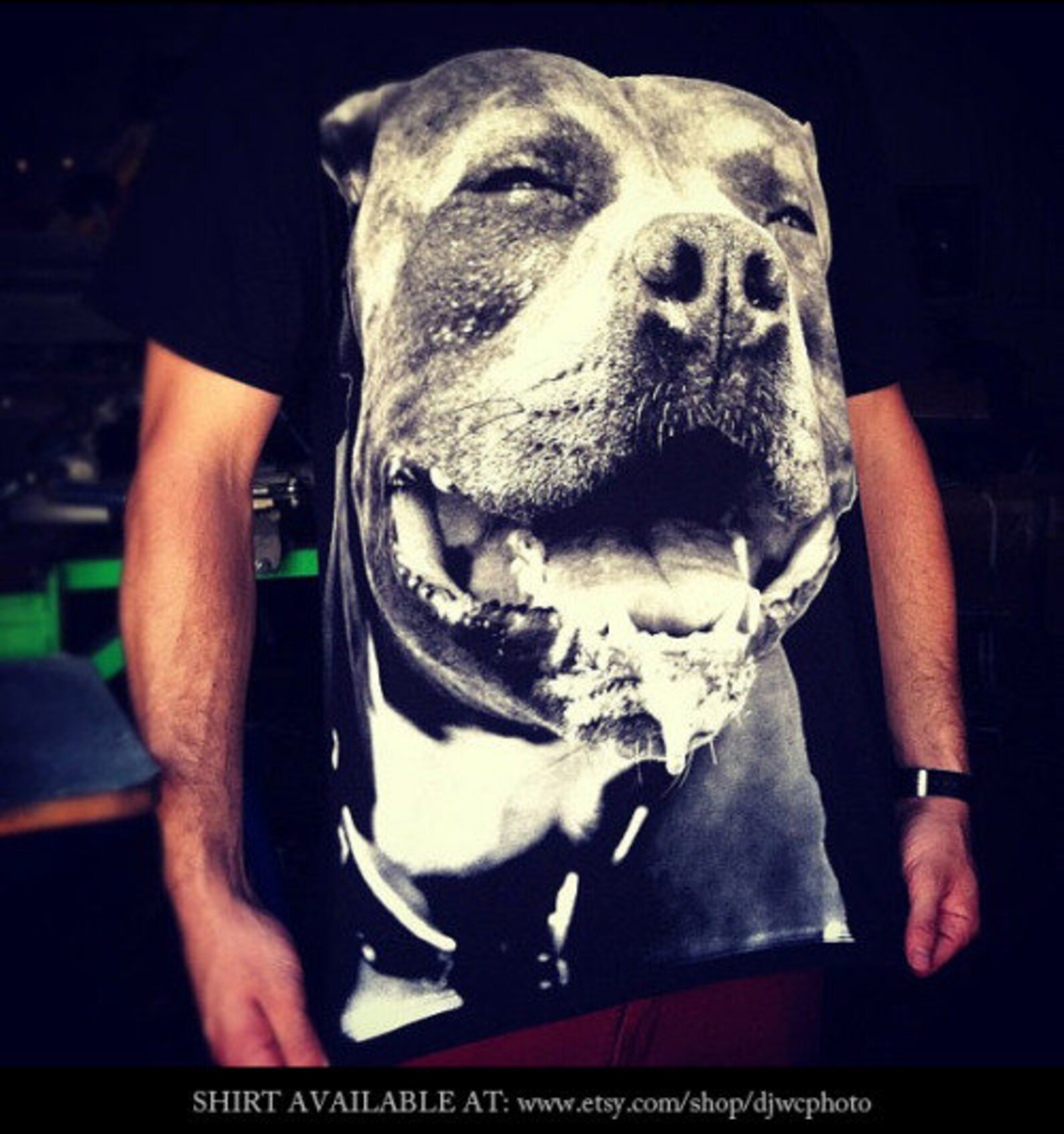 Pitbull Shirt Dog Breed TShirt Screen Printed Pet Photography Etsy