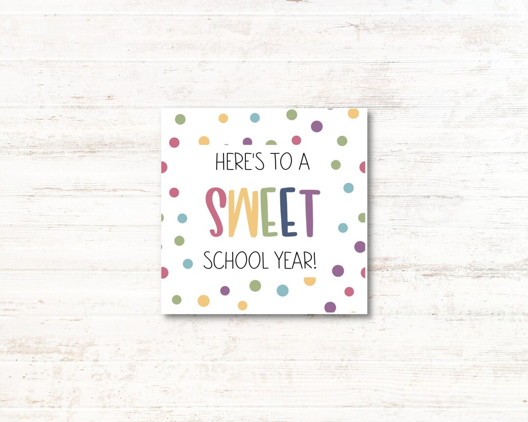 First Day of School Gift Tag / Back to School / Gift Tag Printable ...