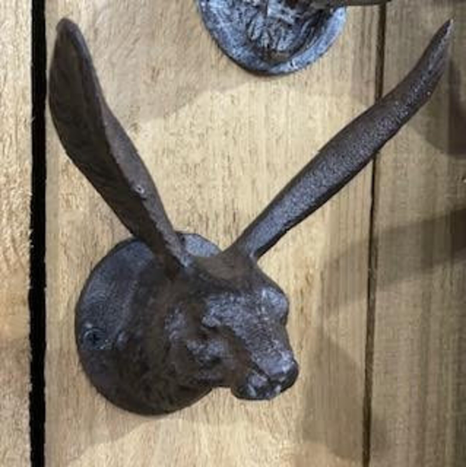 Cast Iron Rabbit Hook 2 Colors Avail antique White or Etsy