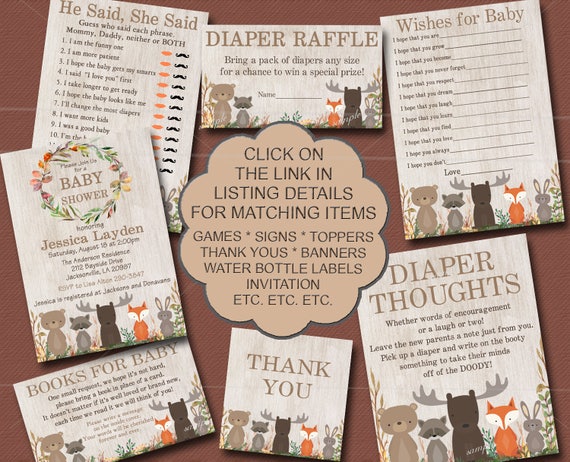 Animal Gestation Baby Shower Game Baby Shower Invitations Animal Gestation Baby Shower Game Baby Shower Invitations