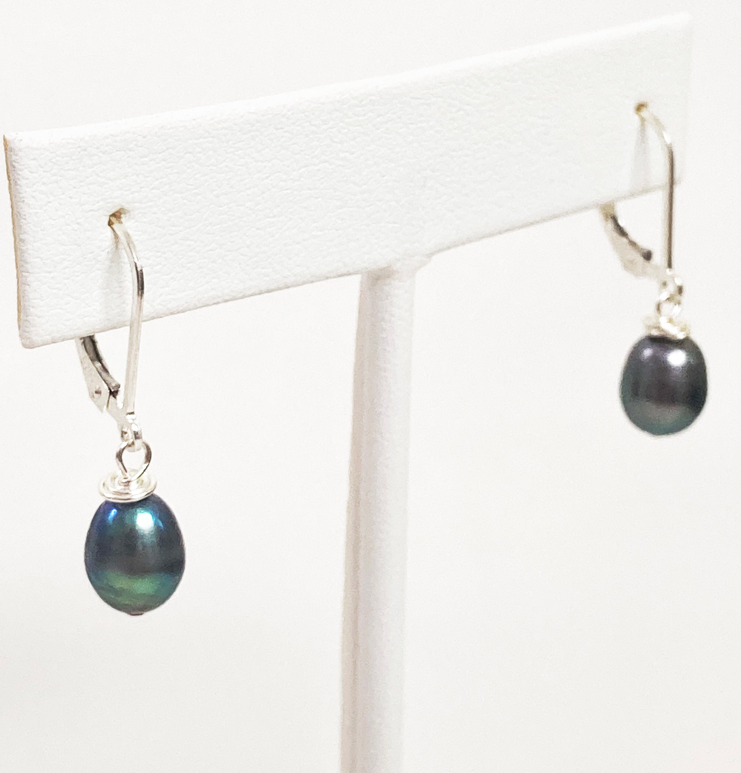 Kohls black pearl earrings Clearance