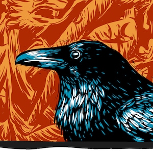 Viking Raven Fine Art Print (Norse mythology)