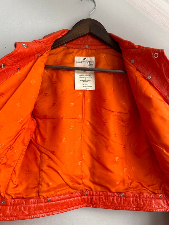 RARE iconic Courrèges vinyl jacket 1960s / 1970s Gem