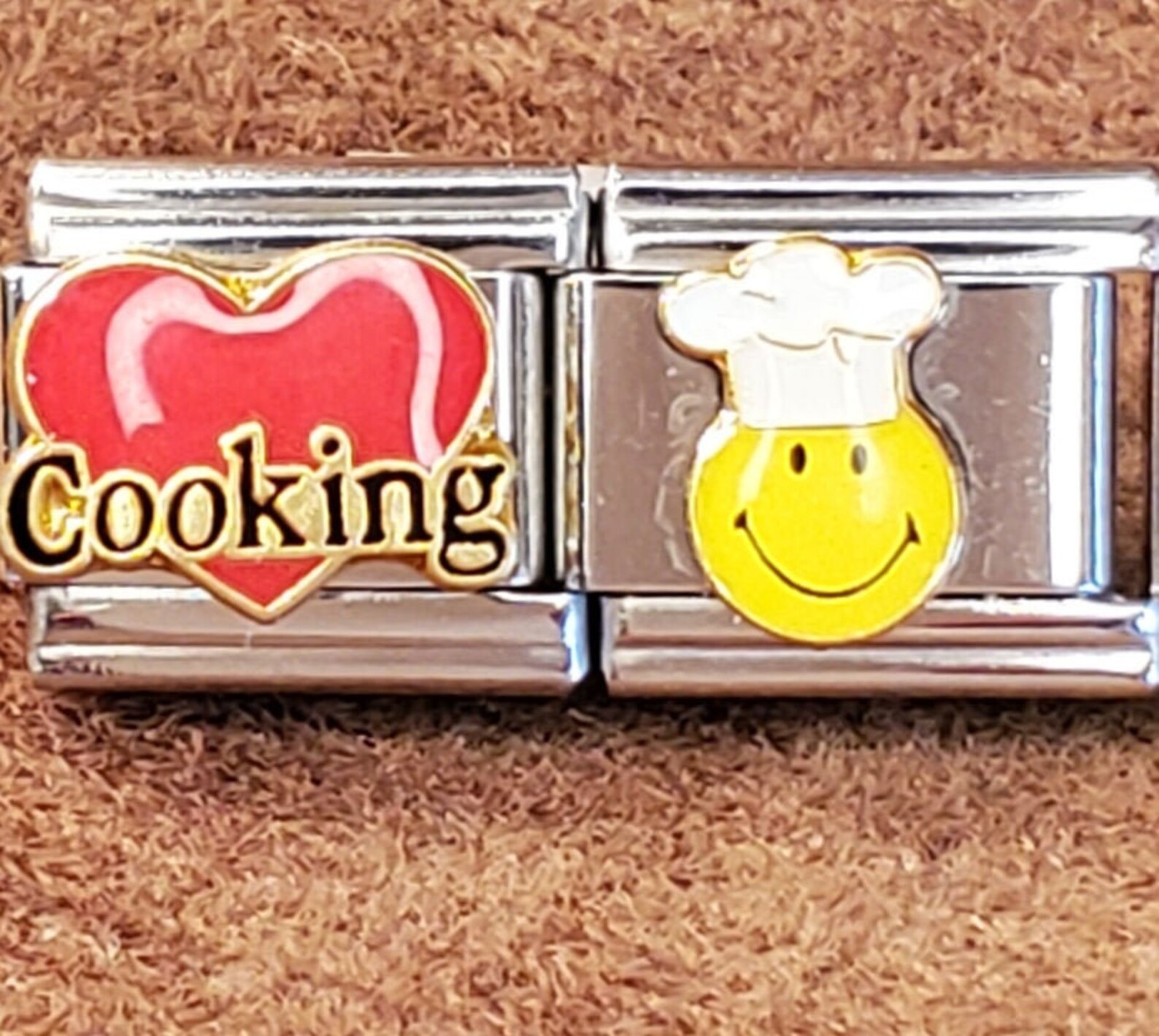 Love Cooking Italian Charms Set of 2 Genuine Casa d'Oro Etsy