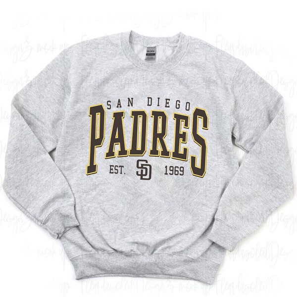 Vintage San Diego Baseball Sweatshirt, San Diego EST 1969 Shirt, San Diego Baseball Shirt, Game Day Shirt, Baseball Fan Gift