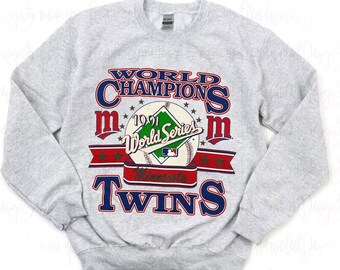 Vintage 1991 Minnesota World Series Champions Crewneck Sweatshirt, Minnesota Baseball Shirt, Minnesota Hoodie, Baseball Fan Gift, Game Day