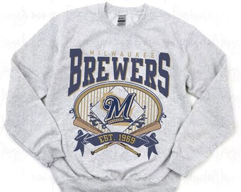 Vintage Milwaukee Baseball Sweatshirt, Milwaukee EST 1969 Crewneck, Milwaukee Baseball Shirt, Game Day Shirt, Baseball Fan Gifts