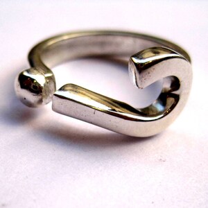 Question Mark Ring Punctuation Jewelry Grammar Ring 24K 